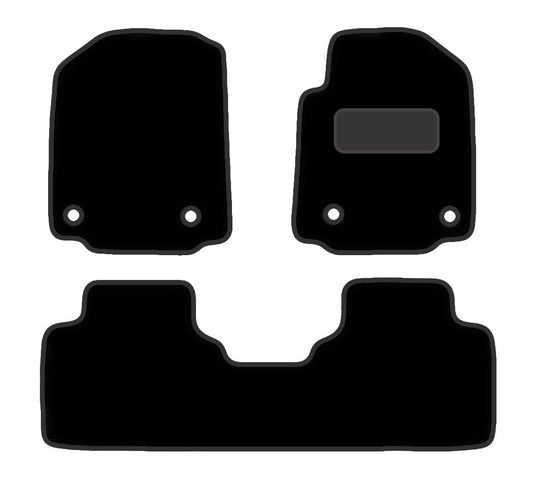 PCM- Car Floor Mats fits for MG GS  from 2016 Present- Black Premium Carpet - Tailored Car Mats - Car Floor Mat, with Anti Slip Backing - 3 pcs Floor Mat Set with 4 Clips