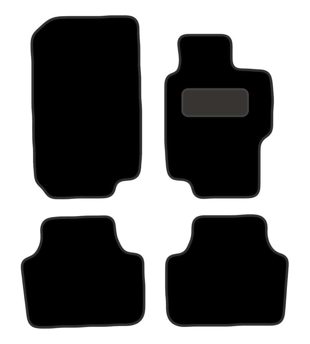 PRIME CAR MAT - H-O-N-D-A-ACCORD AUTO 2003-2008  - Black Premium Carpet - Tailored Car Mats - Car Floor Mat, with Anti Slip Backing - 4 pcs Floor Mat Set