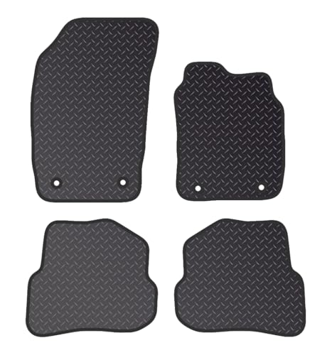 PRIME CAR MATS - Fits AUDI A1 2010-2019 - Fully Tailored Black Car Floor Mats Carpets 4 Clips-Non Slip Car Floor Mat-4 Pc Floor Mats Only