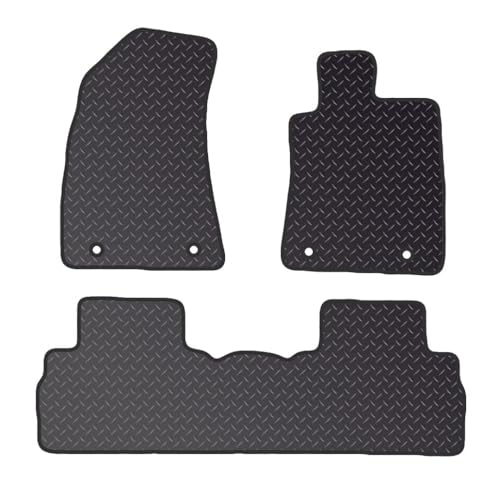 PCM- Car Floor Mats fits for MG ZS TAXI From 2020 ON - Tailored Car Mats - Car Floor Mat, with Anti Slip Backing - 3 pcs Floor Mat Set with 4 Clips