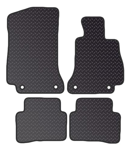 PCM - Car Floor Mats for Mercedes C CLASS (2014 - Present) 4 CLIPS - Tailored Car Mats - Car Floor Mat, with Anti Slip Backing - 4 pcs Floor Mat Set