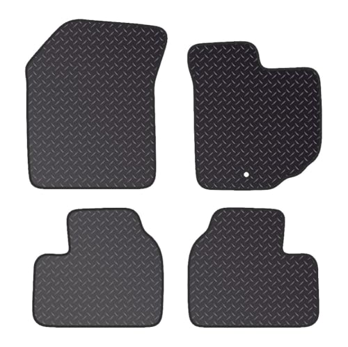 PCM- Car Floor Mats fits for SUZUKI Swift Manual from (2004-2010) - Tailored Car Mats - Car Floor Mat, with Anti Slip Backing - 4 pcs Floor Mat Set with 1 Clip