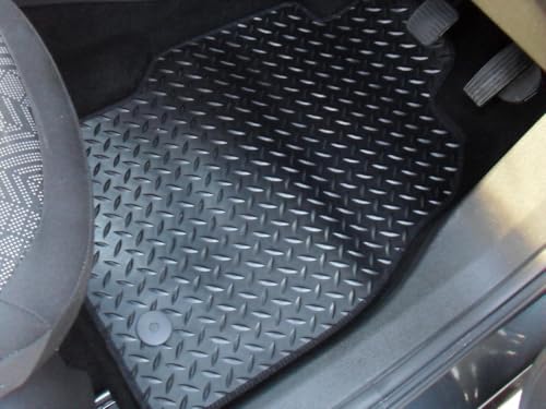 Fully Tailored Deluxe Car Mats to fit MG HS Automatic 2019-2024 - Non Slip Floor Mat, Fitted With Clips, Granulated Backing & Edged With Black Cloth Binding - 4 Pc