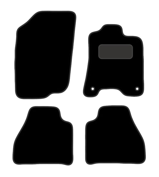 PCM- Car Floor Mats fits for MERCEDES X Class 250D from 2019-Present- Black Premium Carpet - Tailored Car Mats - Car Floor Mat, with Anti Slip Backing -  4 pcs Floor Mat Set with  2 Clips