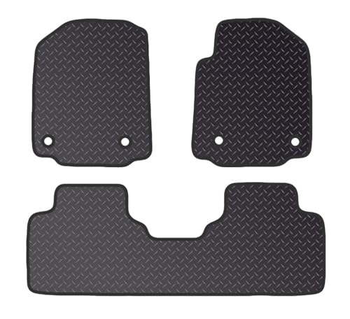 PCM- Car Floor Mats fits for MG GS from 2016 Present - Tailored Car Mats - Car Floor Mat, with Anti Slip Backing - 3 pcs Floor Mat Set with 4 Clips