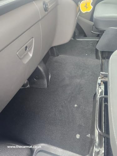 PCM - Floor Mats for the FORD TRANSIT CUSTOM ACTIVE MANUAL 2021-2024 - Custom Van Accessory Tailored fit Heavy-Duty, Waterproof & Anti-Slip Work Mats