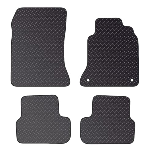PCM - Car Floor Mats for Mercedes CLA (2013-2019) 2 CLIPS - Tailored Car Mats - Car Floor Mat, with Anti Slip Backing - 4 pcs Floor Mat Set