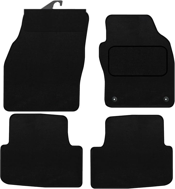 PRIME CAR MATS - Fits SEAT Ibiza 2017 On - Accessory Custom Fit Anti-Slip Backing Heavy-Fitted With Clips & Granulated Backing - 4 Pc Floor Mat