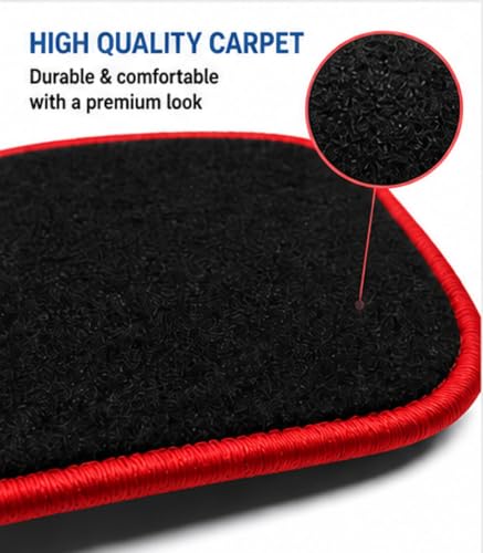 PCM - Car Floor Mats for Universal Car or Van Tailored Heavy Duty Car Floor Mats 4PC Set Non Slip Carpet