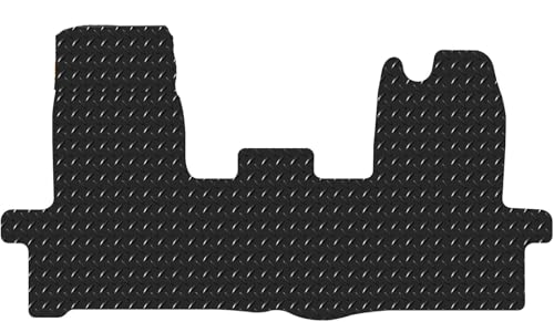 Tailored Fit Mats - Floor Mats for the Ford Transit 2014-2016 - 1 Piece Front - Van Accessory Heavy-Duty, Waterproof & Anti-Slip Work Mats with Clips