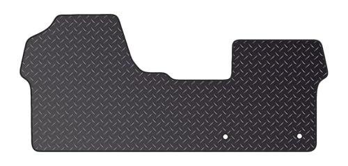 Tailored Mats - Vauxhall Vivaro (2019+) - Tailored Fit Black Van Mat Accessory - Anti-Slip with Clips, Fitted With Clips & Granulated Backing - 1 Pc Floor Mat