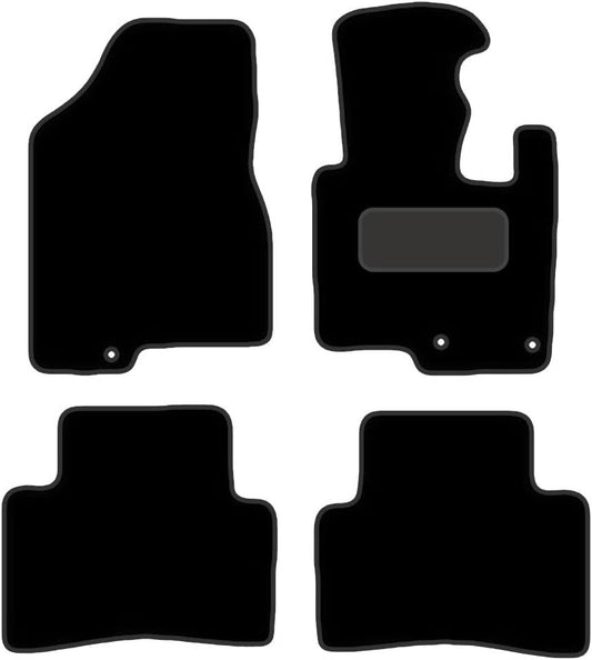 PCM - Fits KIA Sportage 2010-2016 - Black Premium Carpet - 4 Pc Floor Mat Only