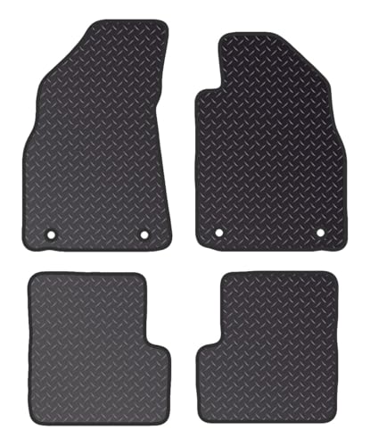 PCM- Car Floor Mats fits for MG 3 CUSTOMISED from (2011-2018) - Tailored Car Mats - Car Floor Mat, with Anti Slip Backing - 4 pcs Floor Mat Set with 4 Clips