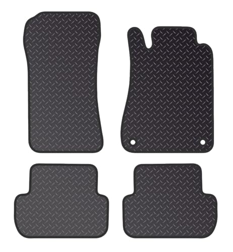 PCM - Car Floor Mats for Mercedes CLK (2003-2009) 2 CLIPS - Tailored Car Mats - Car Floor Mat, with Anti Slip Backing - 4 pcs Floor Mat Set