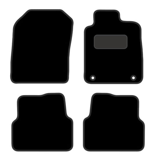 PRIME CAR MAT - Fits CHEVROLET AveoKalos 2012 on - Luxury Carpet - Tailored Car Mats - Floor Mat, Fitted With Clips & Granulated Backing - EDGED WITH BLACK NYLON BINDING - 4 pcs Floor Mat Set