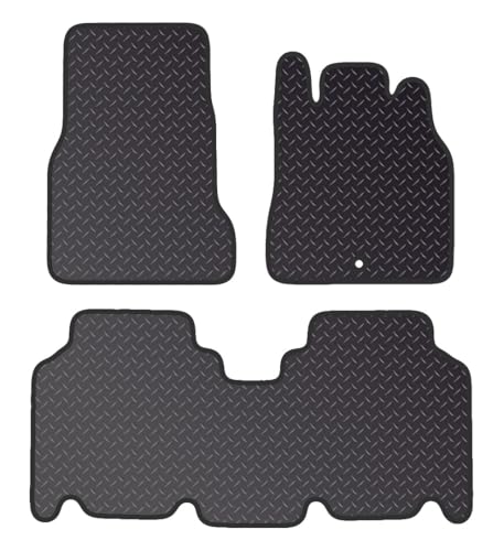 PRIME CAR MAT - PCM Car Floor Mats for Mercedes A CLASS LWB (1998-2005) 1 CLIP - Tailored Car Mats - Waterproof Car Floor Mat & Anti Slip Backing - 3 pcs Floor Mat Set