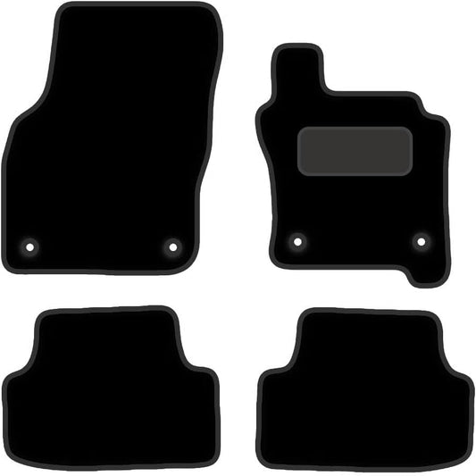 PCM - Fits Volkswagen Golf MK8 PHEV 2020-On - Black Luxury Carpet - 4 Pc Floor Mats