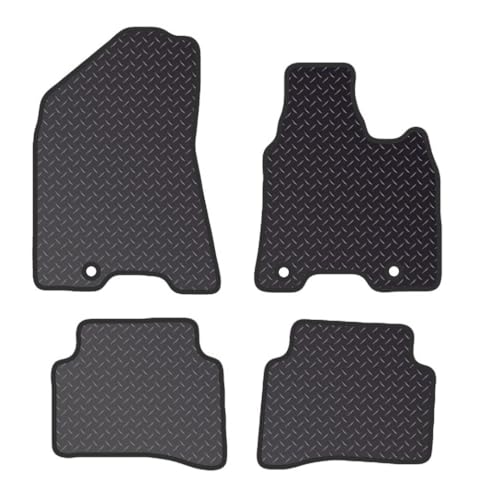 PRIME CAR MATS - Fits KIA Sportage 2016-2018 Hook Fixing System - Fitted With Clips & Granulated Backing - 4 Pc Floor Mat, Tailored Mats with 3 Pc Clips