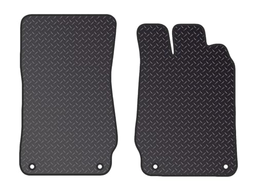 PCM- Car Floor Mats fits for MERCEDES SL350(WDV230) from (2003-2011) - Car Floor Mat, with Anti Slip Backing - 2 pcs Floor Mat Set with 4 Clips