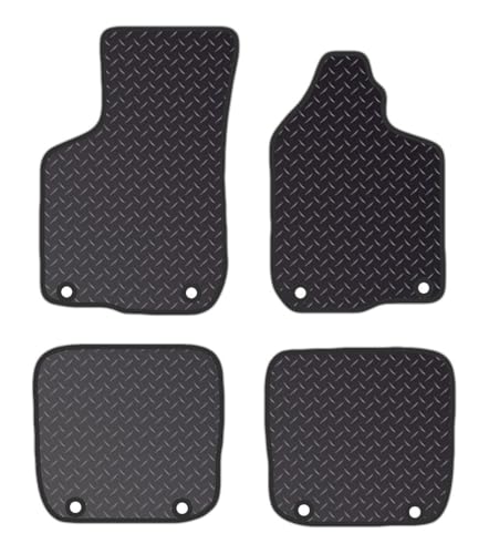 PRIME CAR MAT - Fits Audi A3 / S3 Hatchback 1996 – 2002 (8L) (3 Dr) - Tailored Car Mats - Floor Mat, with Anti Slip Backing - 4 pcs Floor Mat Set