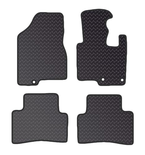 PRIME CAT MATS - Fits KIA Sportage 2010-2016 - Anti Slip Tailored Mats - Non Slip Car Floor Mat, Fitted With Clips & Granulated Backing - 4 Pc Floor Mat Only