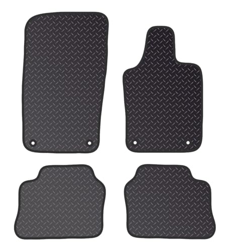 PCM-Car Floor Mats fits for Porche Panamera from 2009-2017 - Tailored Car Mats - Car Floor Mat, with Anti Slip Backing - 4 pcs Floor Mat Set with 4 Clips