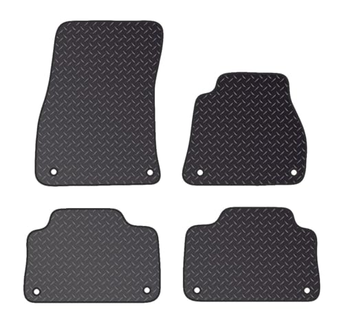 PRIME CAR MAT - Fits AUDI E-Tron 2018-Onwards - Tailored Car Mats - Waterproof, Non Slip Car Floor Mat, Fitted with Clips & Anti Slip Backing - 4 pcs Floor Mat Set