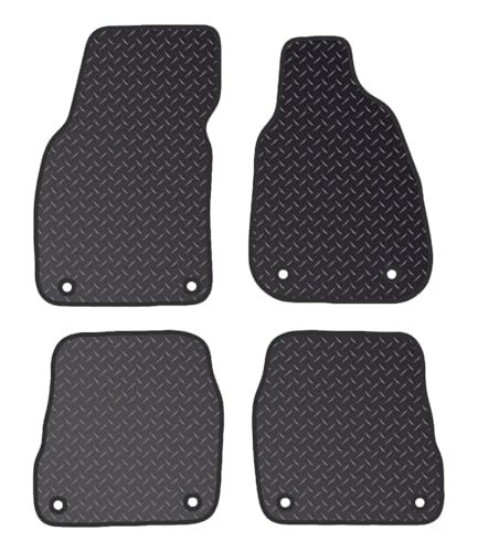 PRIME CAR MAT - Fits AUDI A6 1997-2004 - Tailored Car Mats - Waterproof, Non Slip Car Floor Mat, Fitted with Clips & Anti Slip Backing - 4 pcs Floor Mat Set
