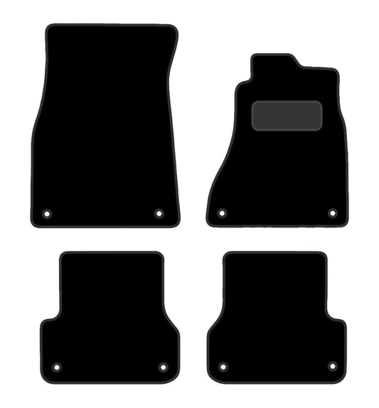 PRIME CAR MAT - Fits AUDI A7 2010-2018 -Onwards - Luxury Carpet - Tailored Car Mats - Floor Mat, Fitted With Clips & Granulated Backing - EDGED WITH BLACK NYLON BINDING - 4 pcs Floor Mat Set