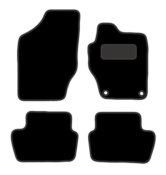 PRIME CAR MAT - Fits Citroen C4 And Ds4 2010-2020 - Carpet - Tailored Car Mats - Floor Mat, Fitted With Clips & Granulated Backing - EDGED WITH BLACK NYLON BINDING - 4 pcs Floor Mat Set