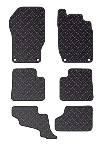 PCM- Car Floor Mats fits Mercedes GL 7 Seater from (2006-2013) - Car Floor Mat, with Anti Slip Backing - 6 pcs Floor Mat Set with 4 Clips