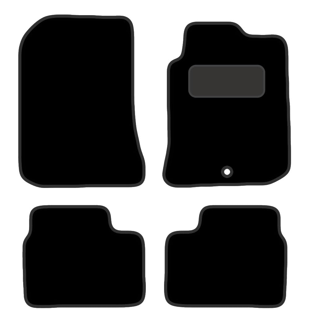 PCM- Car Floor Mats fits for MG ZT From (2001-2005)- Black Premium Carpet - Tailored Car Mats - Car Floor Mat, with Anti Slip Backing -  4 pcs Floor Mat Set with  1 Clips