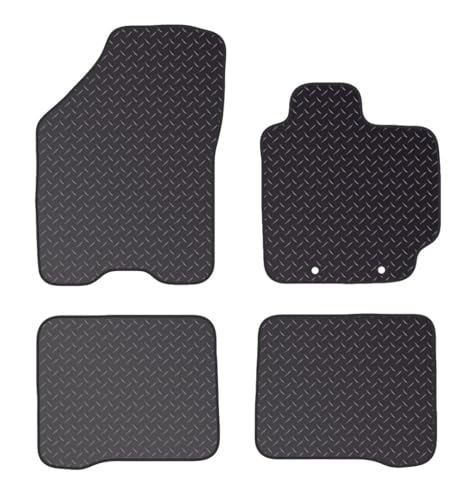 PCM - Car Floor Mats for Suzuki Baleno (2016 ON) 2 CLIPS - Tailored Car Mats - Car Floor Mat, with Anti Slip Backing - 4 pcs Floor Mat Set