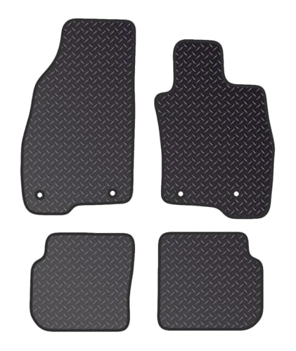PRIME CAR MAT - ALFA-ROMEO Mito 2008-2018 - Tailored Car Mats - Waterproof Car Floor Mat, with Anti Slip Backing - 4 pcs Floor Mat Set with 4 Clips