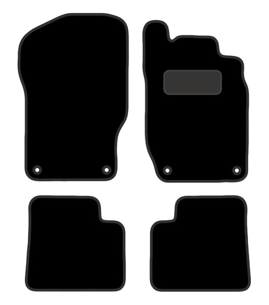 PCM- Car Floor Mats fits for MERCEDES ML from (2005-2012)- Black Carpet - Tailored Car Mats - Car Floor Mat, with Anti Slip Backing - 4 pcs Floor Mat Set with 4 Clips