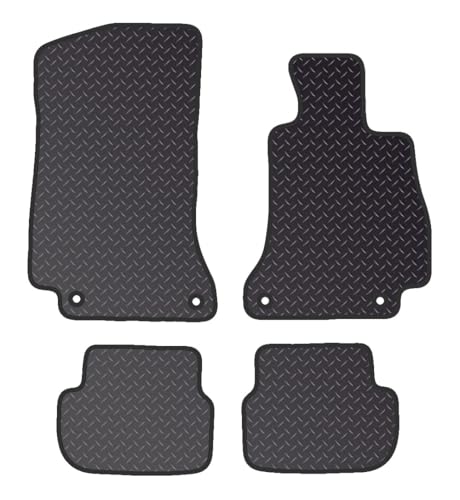 PCM - Car Floor Mats for Mercedes C Class CADRIOLET Convertible (2014 - Present) 4 CLIPS - Tailored Car Mats - Car Floor Mat, with Anti Slip Backing - 4 pcs Floor Mat Set