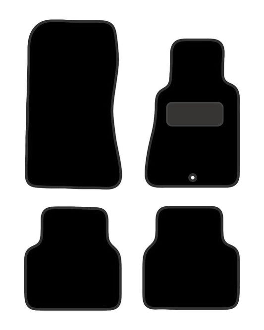PCM Car Floor Mats for Mercedes 190E (1982-1993) 1 CLIP - Luxury Carpet - Tailored Car Mats - Floor Mat, Fitted With Clips & Granulated Backing - 4 pcs Floor Mat Set