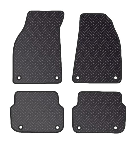 PRIME CAR MAT - Fits AUDI A6 2009-2011 - Tailored Car Mats - Waterproof, Non Slip Car Floor Mat, Fitted with Clips & Anti Slip Backing - 4 pcs Floor Mat Set