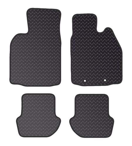 PCM-Car Floor Mats fits for Porche 911, from (2004-2012) - Tailored Car Mats - Car Floor Mat, with Anti Slip Backing - 4 pcs Floor Mat Set with 2 Clips