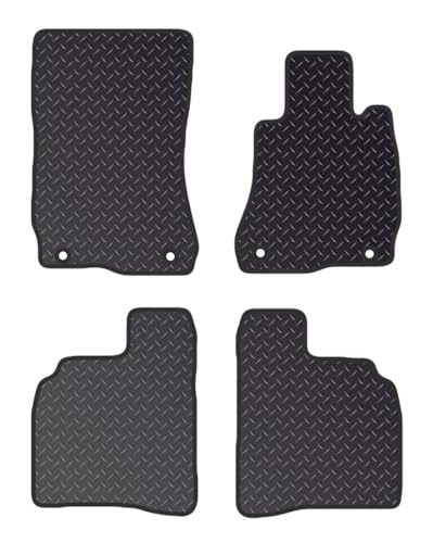 PCM- Car Floor Mats fits for MERCEDES S Class LWB from (2006-2013) - Car Floor Mat, with Anti Slip Backing - 4 pcs Floor Mat Set with 4 Clips