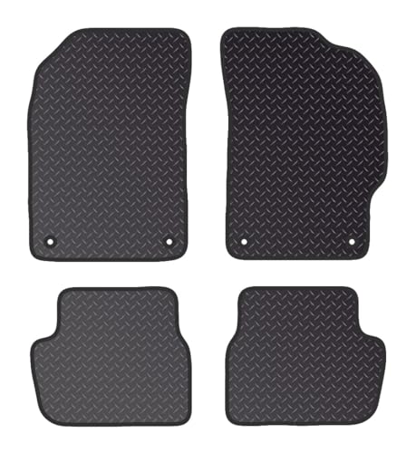 PRIME CAR MAT - Fits CHEVROLET Spark 2009-2015 - Tailored Car Mats - Waterproof, Non Slip Car Floor Mat, Fitted with Clips & Anti Slip Backing - 4 pcs Floor Mat Set