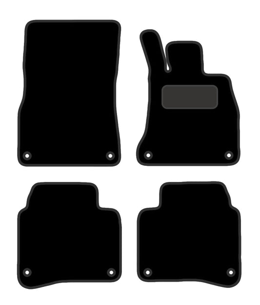 PCM- Car Floor Mats fits for MERCEDES S Class LWB from (2013-2017)- Black Carpet - Tailored Car Mats - Car Floor Mat, with Anti Slip Backing - 4 pcs Floor Mat Set with 8 Clips
