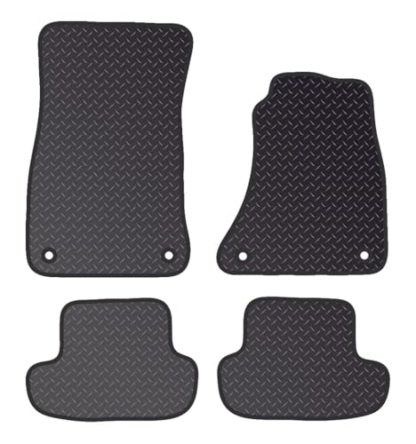 PRIME CAR MAT - FitsAUDI A5 2007-2016 COUPE - Tailored Car Mats - Waterproof, Non Slip Car Floor Mat, Fitted with Clips & Anti Slip Backing - 4 pcs Floor Mat Set