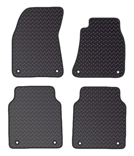 PRIME CAR MAT - Fits AUDI A8 LWB 2009-2017 - Tailored Car Mats - Waterproof, Non Slip Car Floor Mat, Fitted with Clips & Anti Slip Backing - 4 pcs Floor Mat Set