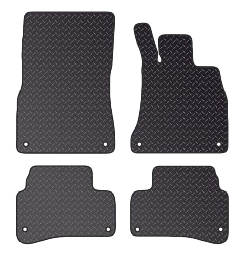 PCM- Car Floor Mats fits for MERCEDES S Class SWB from (2013-2017) - Car Floor Mat, with Anti Slip Backing - 4 pcs Floor Mat Set with 8 Clips