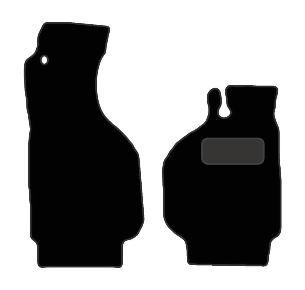 PCM - Car Floor Mats fits for Porche 911 from (1978-1988) - Black Premium Carpet - Tailored Car Mats - Car Floor Mat, with Anti Slip Backing - 2 pcs Floor Mat Set with 1 Clips