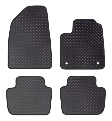 PCM- Car Floor Mats fits for MG 4 ELECTRIC from 2022 on - Tailored Car Mats - Car Floor Mat, with Anti Slip Backing - 4 pcs Floor Mat Set with 2 Clips