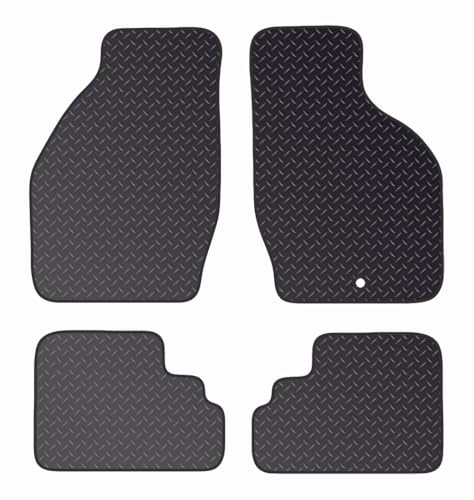 PCM- Car Floor Mats fits for SUZUKI Wagon R from (2003-2008) - Tailored Car Mats - Car Floor Mat, with Anti Slip Backing - 4 pcs Floor Mat Set with 1 Clips