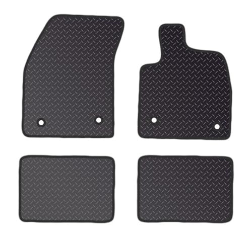 PRIME CAR MATS - FOCUS MK4-MK5 2017 ON - Fitted With Clips & Granulated Backing-Non Slip Car Floor Mat-4 Pc Floor Mats