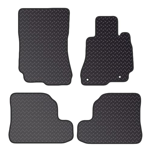PCM - Car Floor Mats for Mercedes CL (2006-2013)2 CLIPS - Tailored Car Mats - Car Floor Mat, with Anti Slip Backing - 4 pcs Floor Mat Set